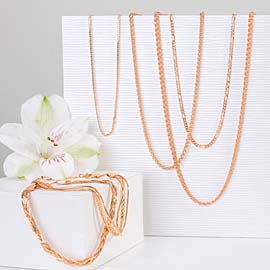 14K Rose Gold Chain Collections collections