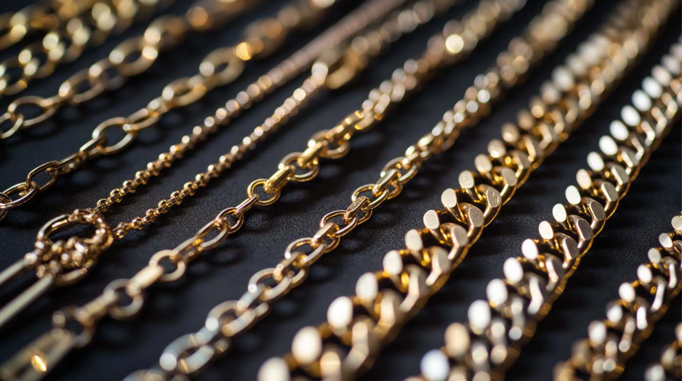 14K Yellow Gold Chains collections