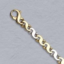 14K Yellow/White Gold Figure Eight 6.0mm Chain
