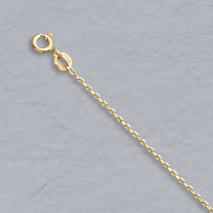 14K Yellow Gold Diamond Cut Cable 1.2mm