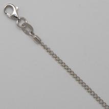 14K White Gold Cable 025 Chain, 2 Strand