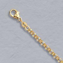 14K Yellow Gold Rolo Chain 3.0mm