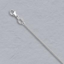 18K White Gold Round Wheat 0.9mm Chain