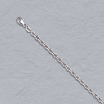 Platinum Round Cable Chain 3.8mm