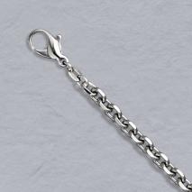 Platinum Diamond Cut Cable Chain 4.4 mm