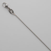 Platinum Bead 1.5mm Chain