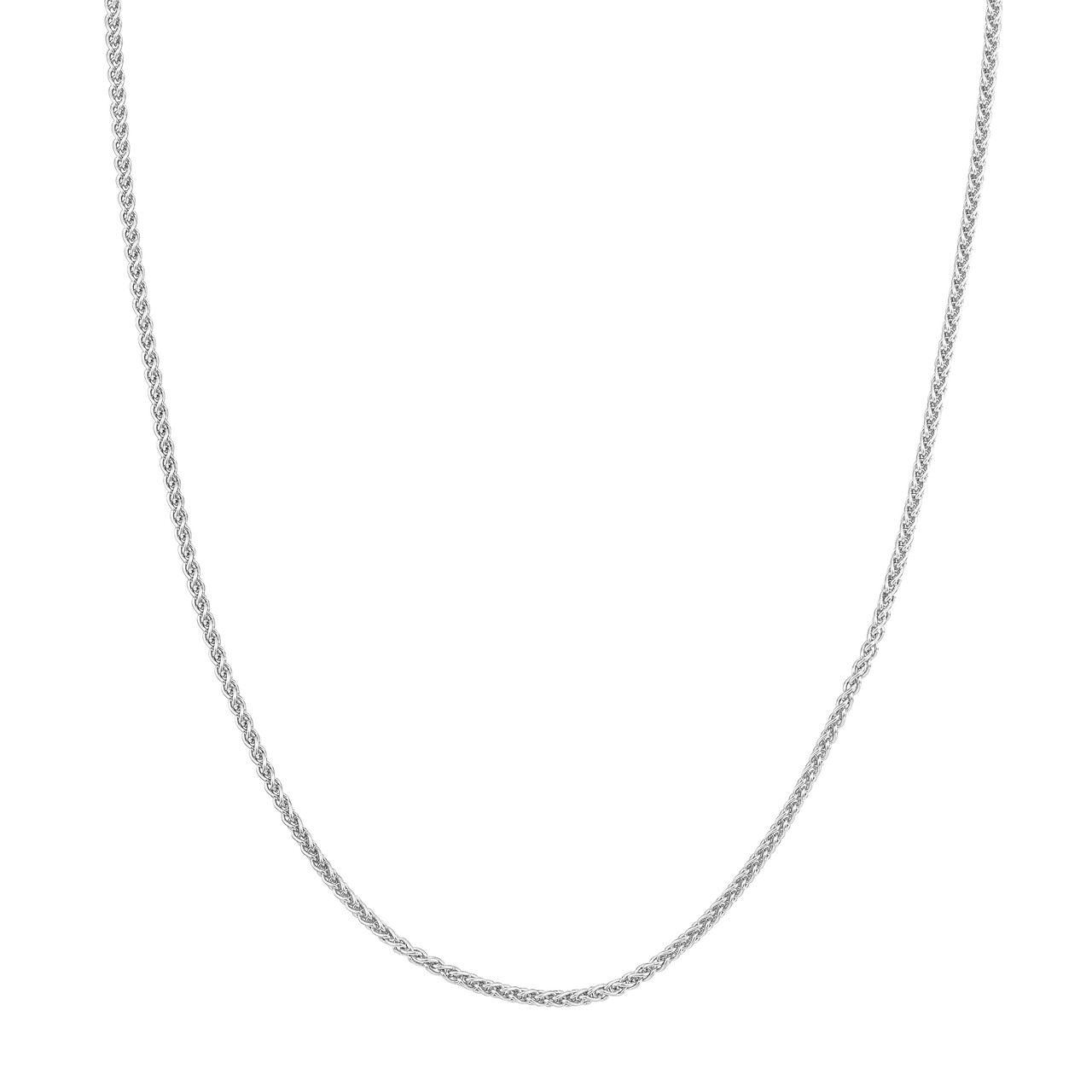 Sterling Silver 2.25mm Wheat Chain with Lobster Lock