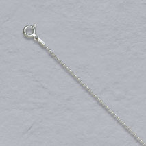 Sterling Silver Bead Chain 1.5mm