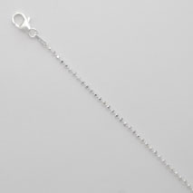 Sterling Silver Diamond Cut Bead Chain1.5mm