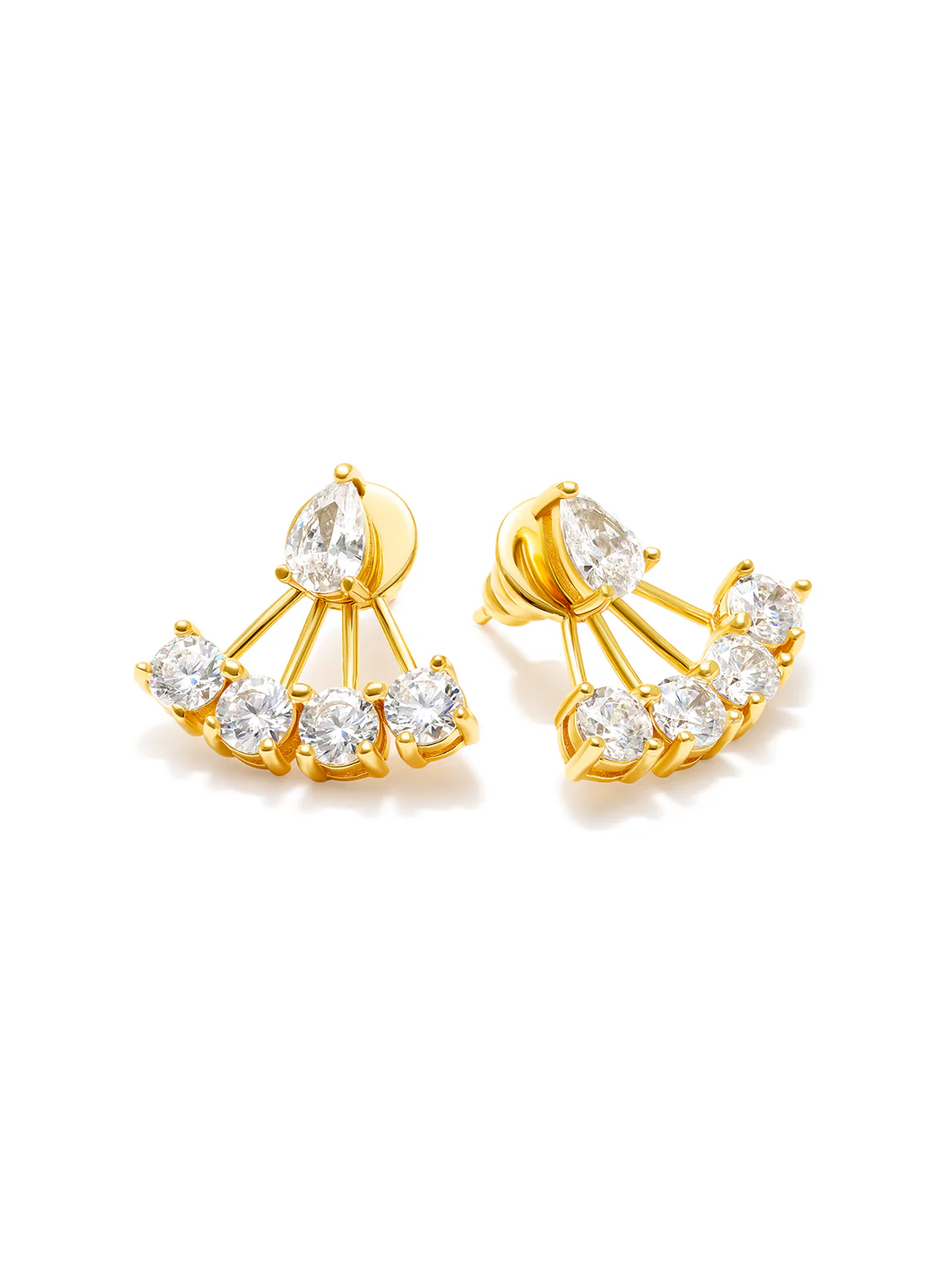 18K gold earrings
