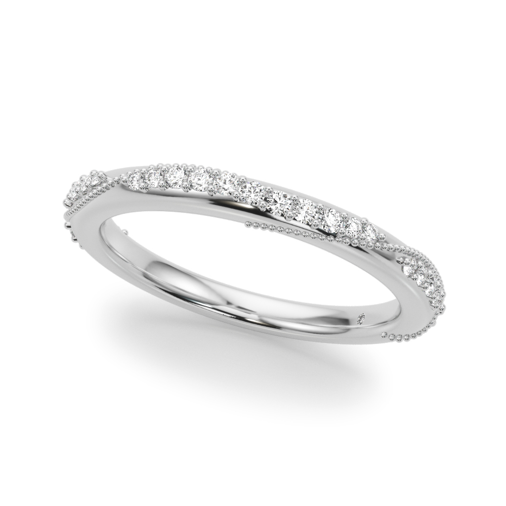 Shared Prong Diamond Wedding Band